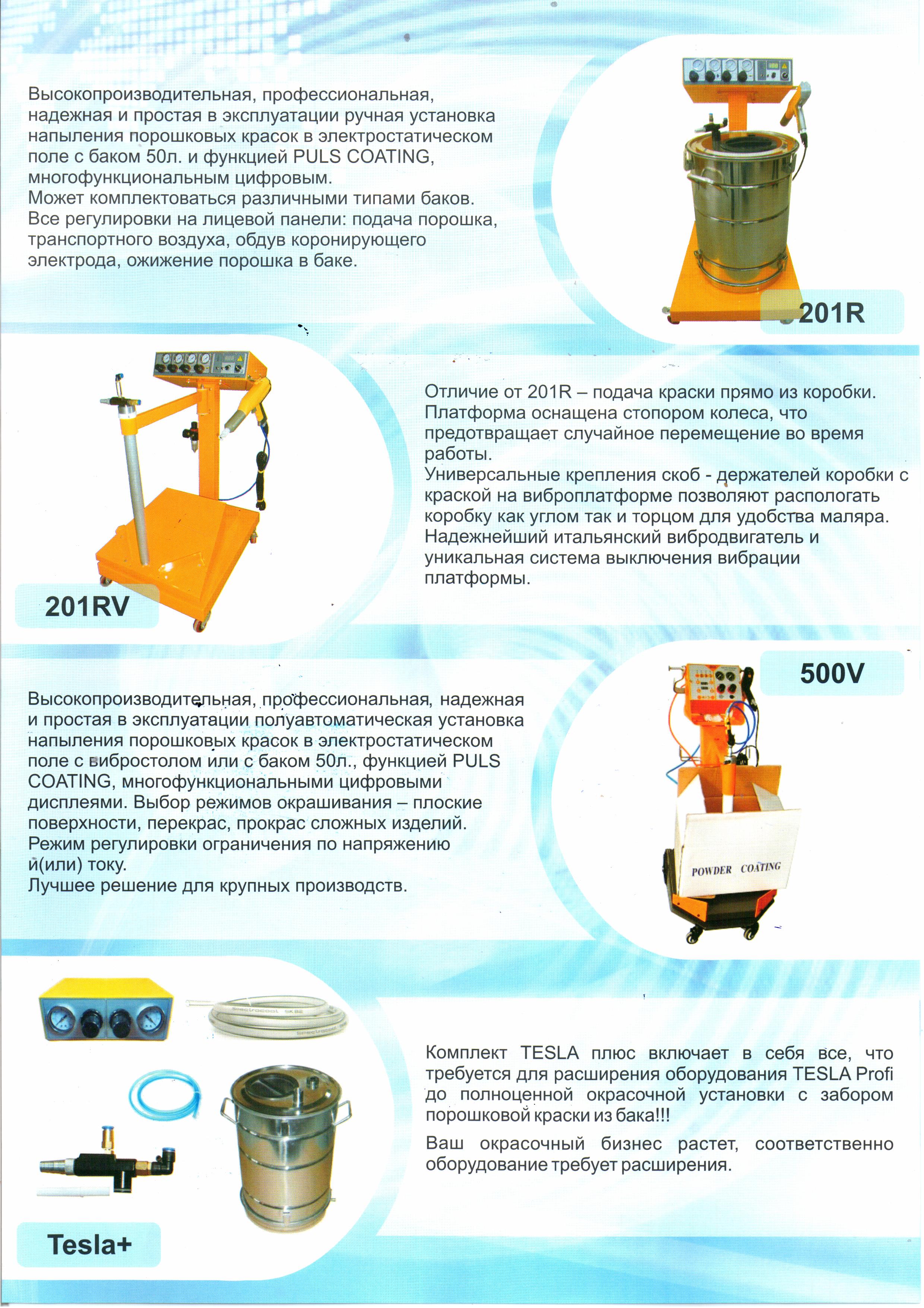 Тесла покрасочное оборудование